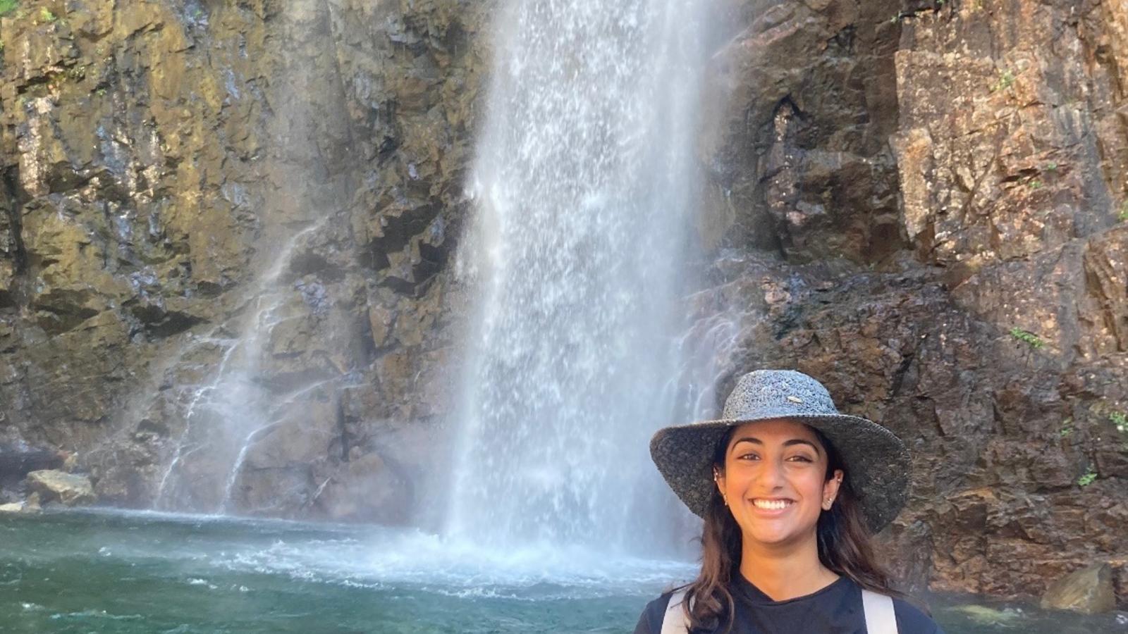 Tanisha Reddy '24 waterfall